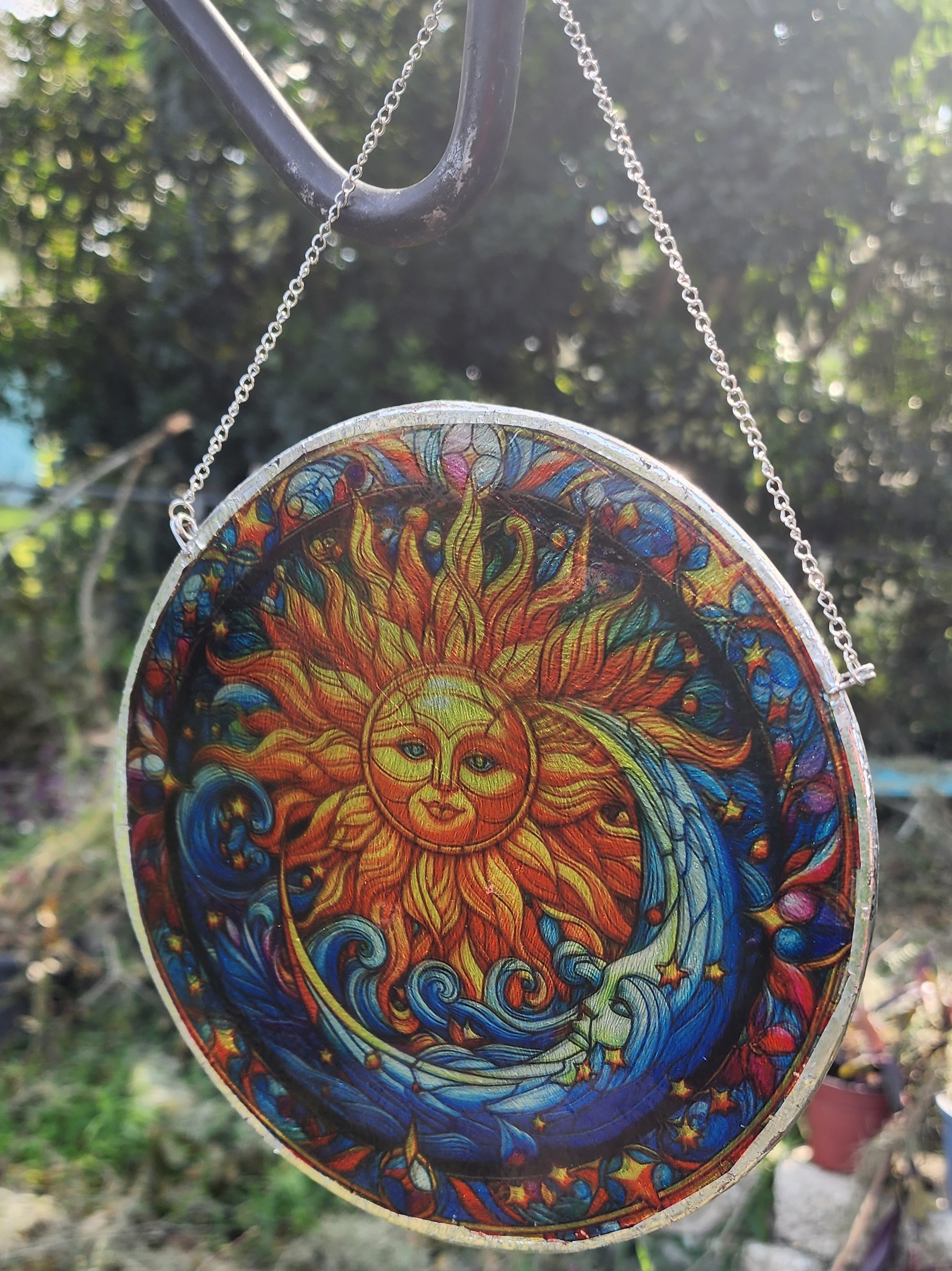 Solstice Celtic Inspired Stained Glass Light Catcher 