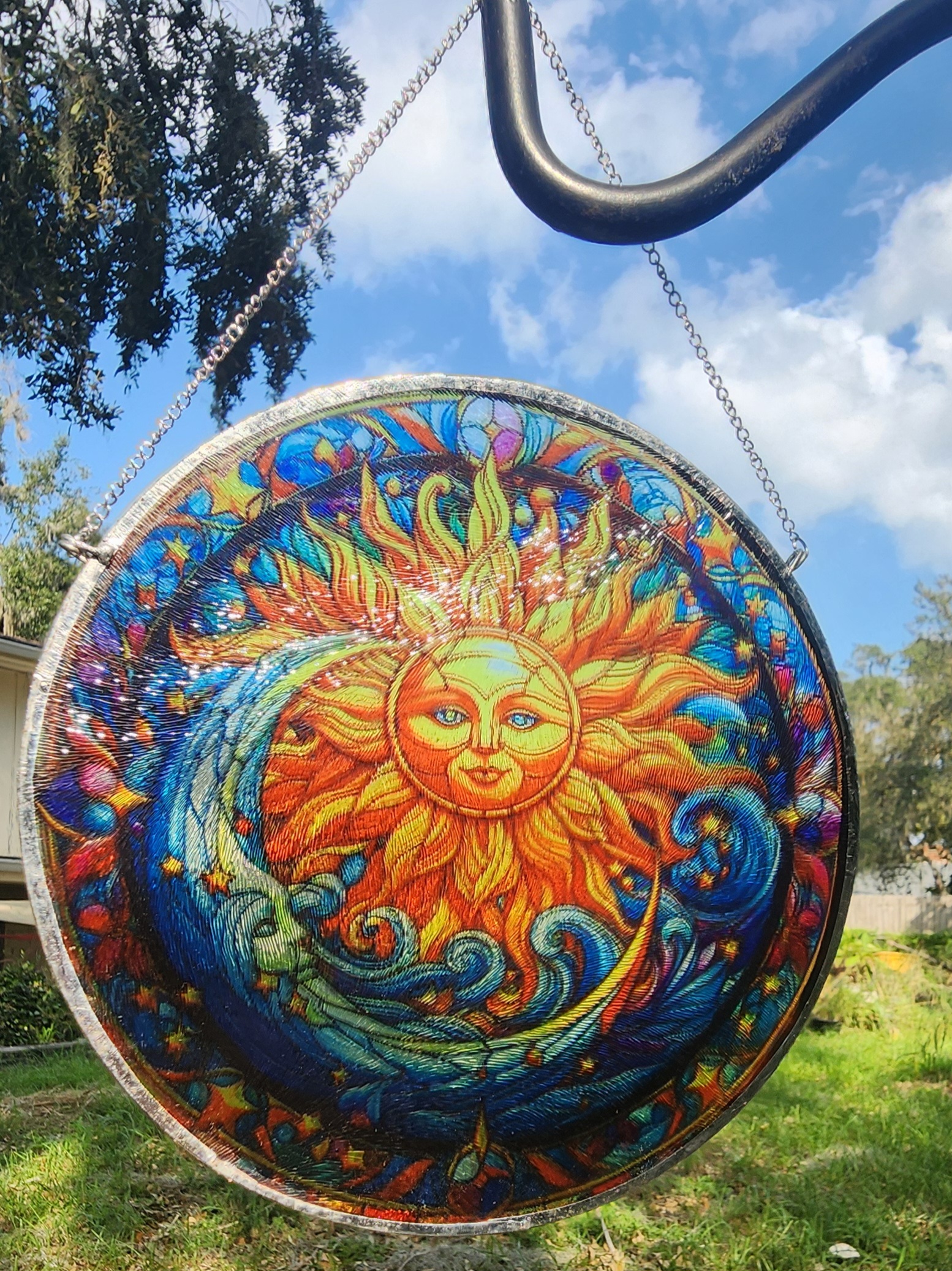 Solstice Celtic Inspired Stained Glass Light Catcher 