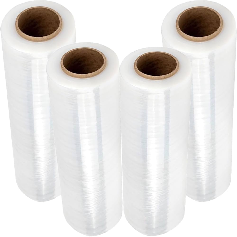 4 Rollos Emplaye Pelicula Stretch 18" Cal 50 700 Pies