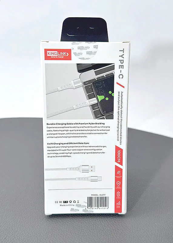 Kinglink 1m USB-A to C Cable KL01T