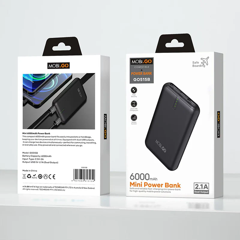 Mobigo 6000 mah Mini Power Bank GO515B