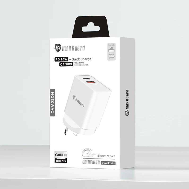 Maxguard PD 30W+ plus PD 18W wall charger MG30WAC/MG30WPD