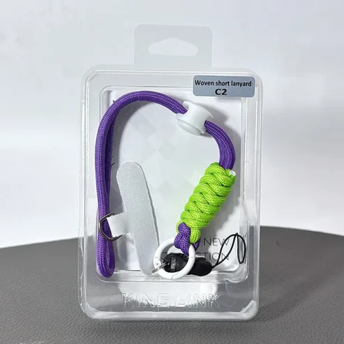 Kinglink woven short phone wrist Lanyard strap