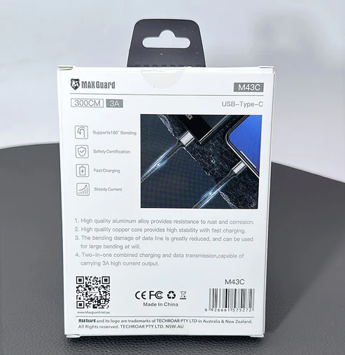 Maxguard 3m Type-C cable M43C