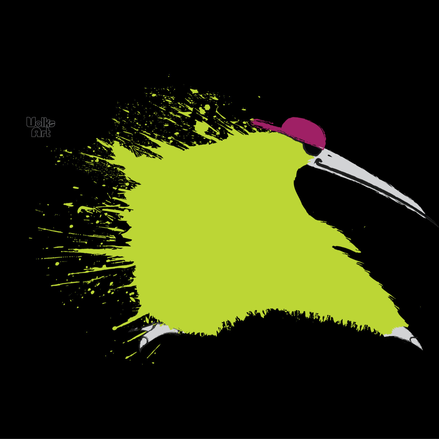 Kiwi Splatter T Shirt