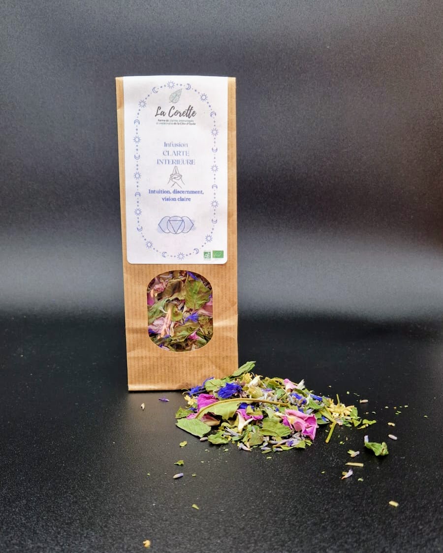 Tisane Chakra du 3e oeil " Clarté intérieure" Intuition - Vision - Connaissance
