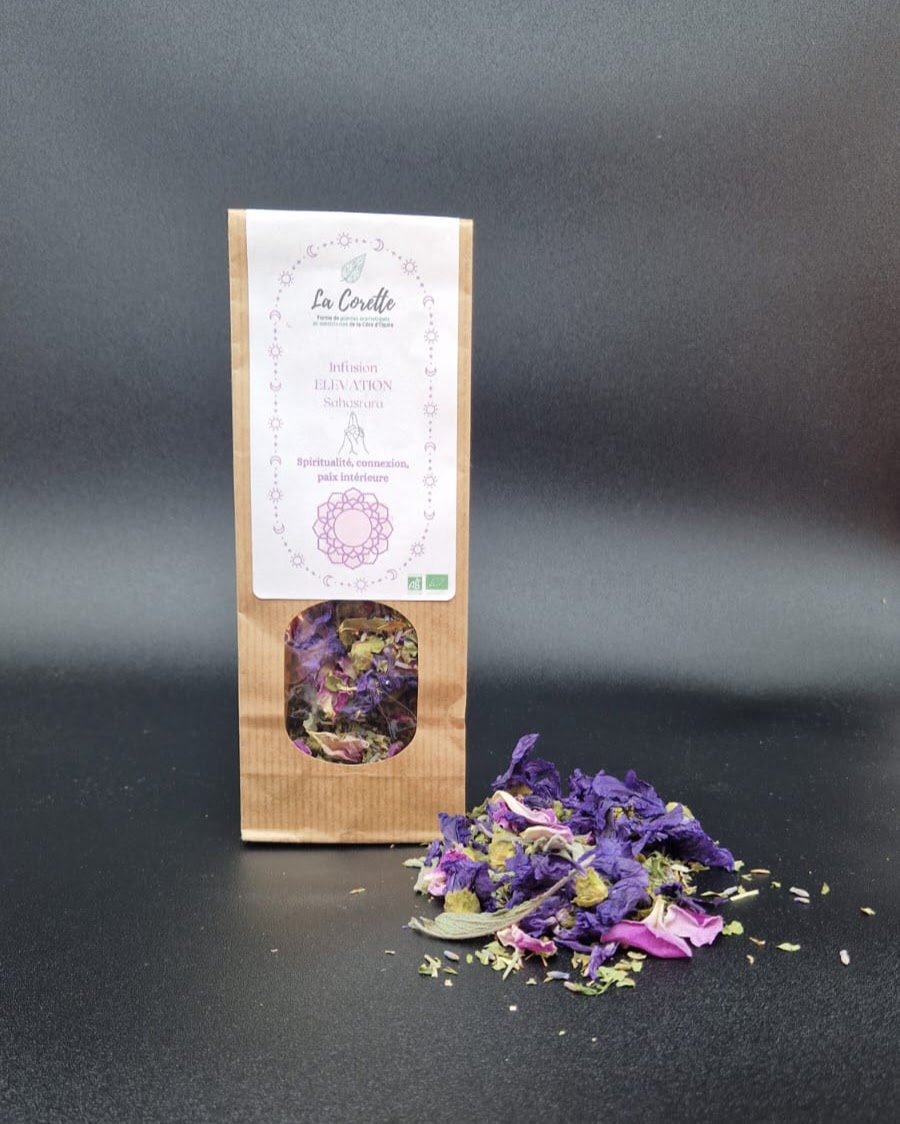 Tisane Chakra couronne " Elévation " Connexion sprirituelle - Unité - Conscience