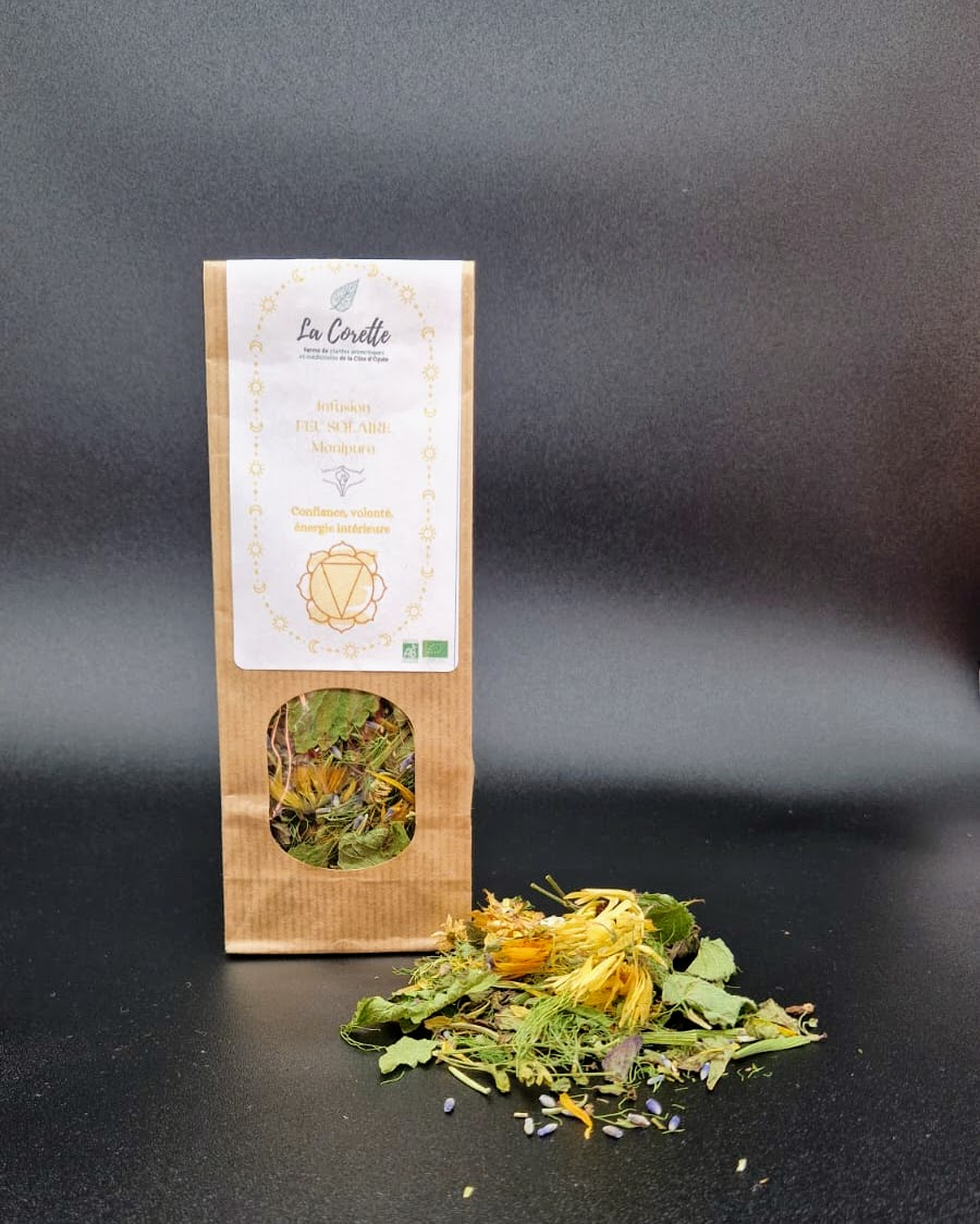 Tisane Chakra du plexus solaire "Feu solaire" Pouvoir personnel - Volonté - Confiance