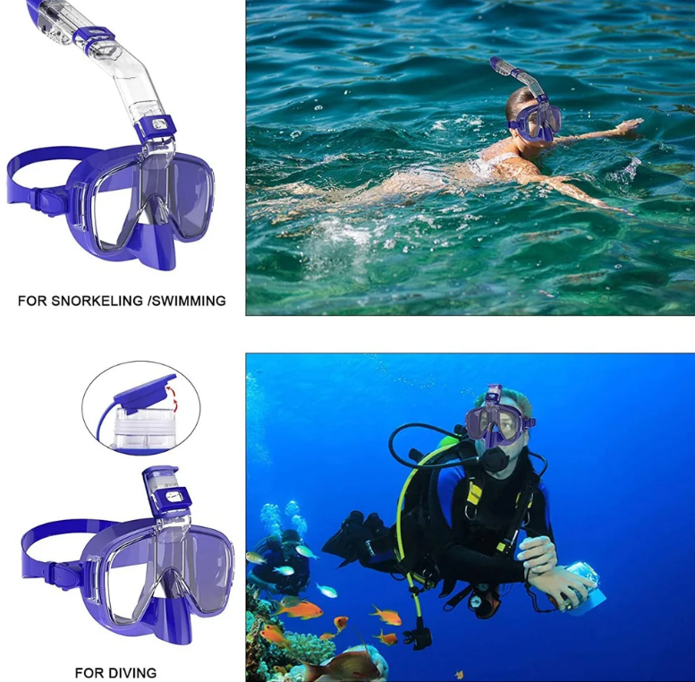 Foldable Anti-Fog Diving Mask Set