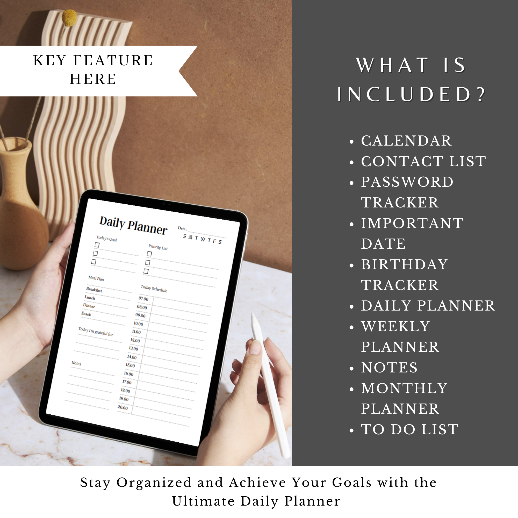 The Ultimate Time Mastery Planner: Daily, Weekly & Monthly Organization