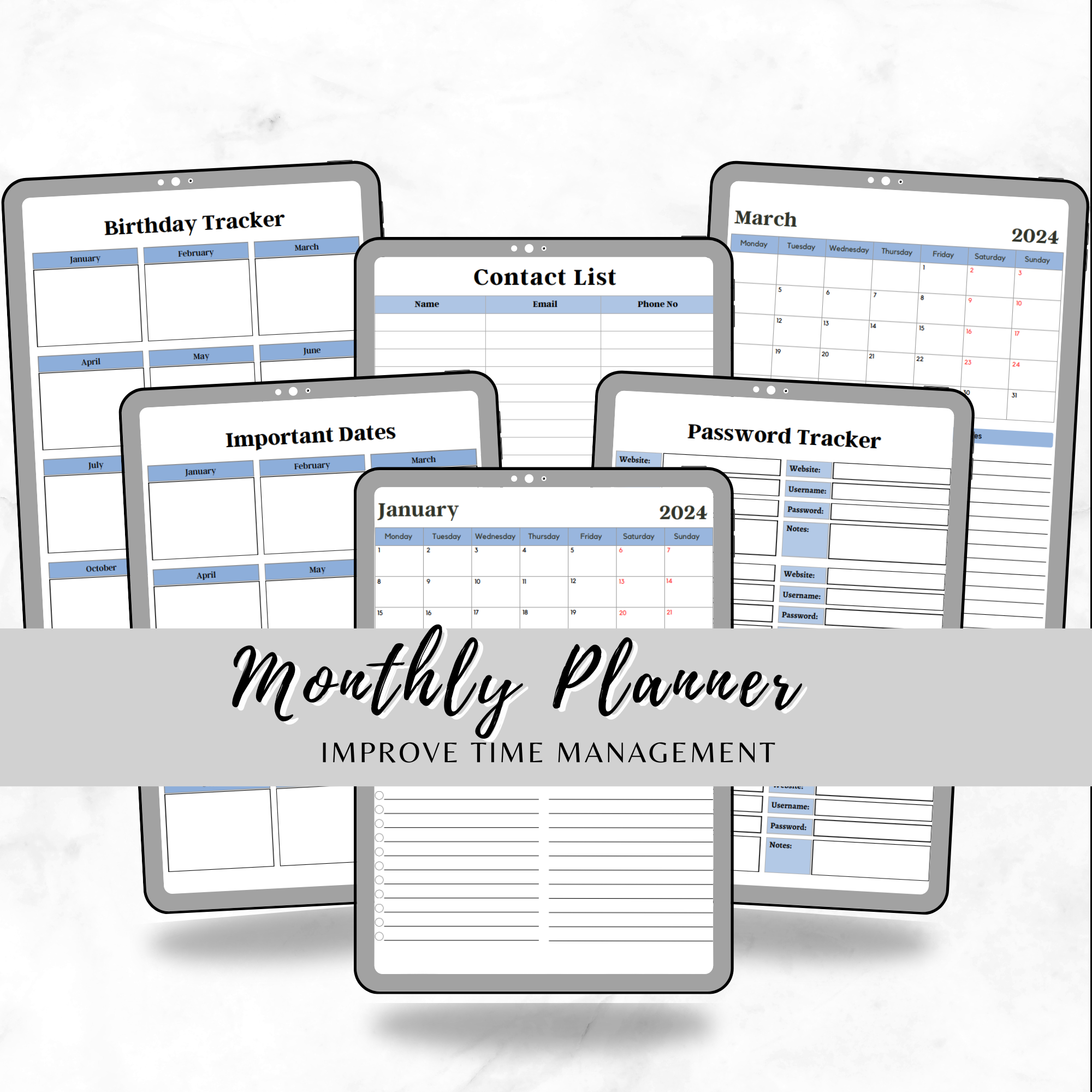 Ultimate Digital Monthly Planner 2024-2025