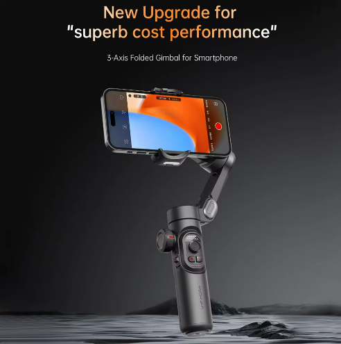 VlogMaster XE Pro 3-Axis Smartphone Gimbal Stabilizer with LED Fill Light