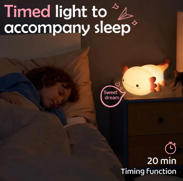 Adorable Axolotl Night Light