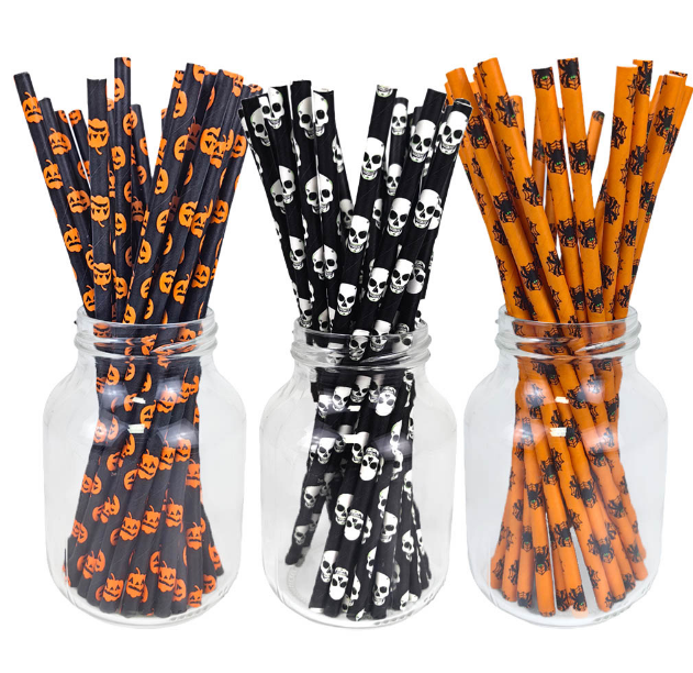 Halloween Themed Straw Set (Random Design)