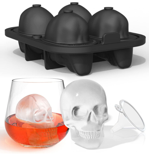 Skull Ice Cube Whiskey Glass