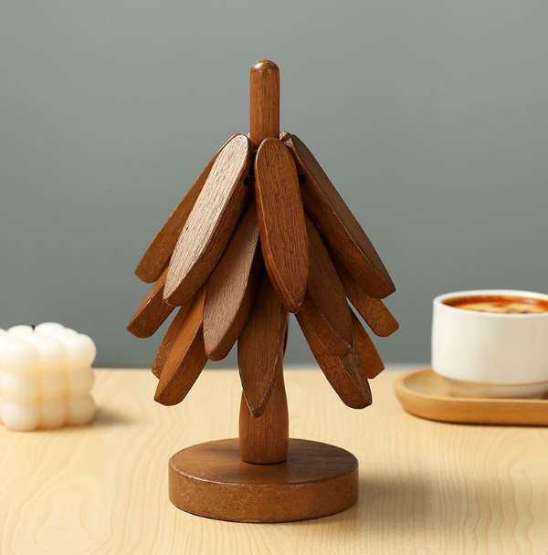Tree Design Wooden Coaster
