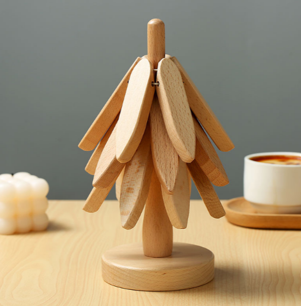 Tree Design Wooden Coaster
