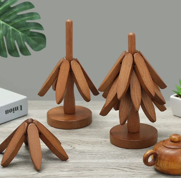 Tree Design Wooden Coaster