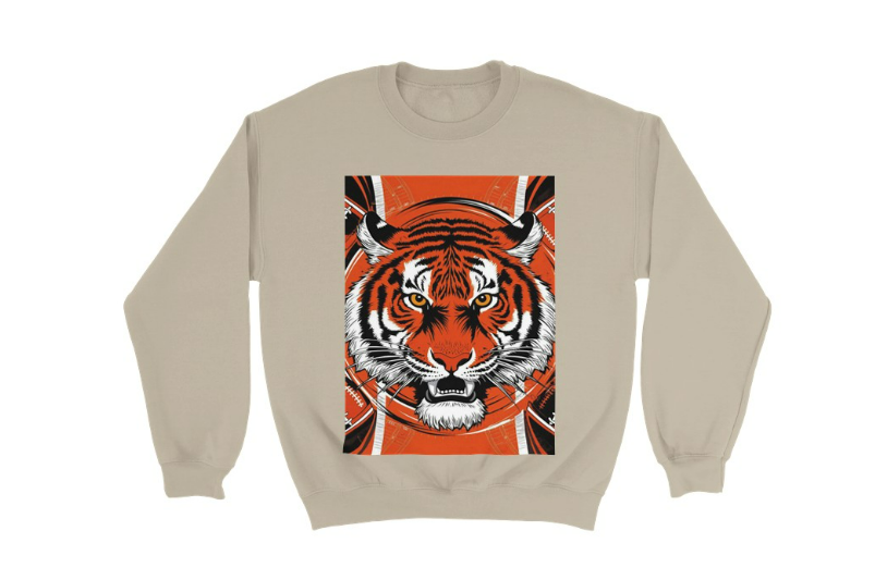 Bengals Classic Unisex Crewneck Sweatshirt Tiger Graphic Sweatshirt