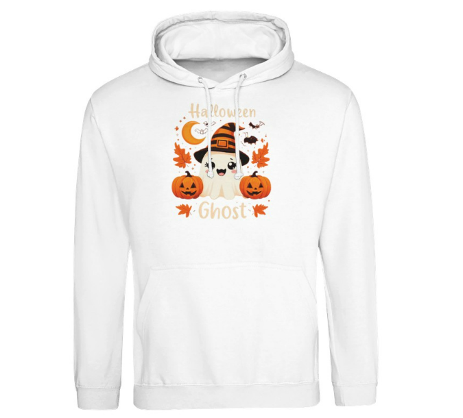 Cute Halloween Ghost Hoodie Premium Unisex Pullover Hoodie