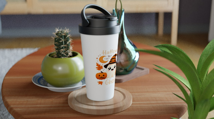 Halloween Ghost Travel Mug