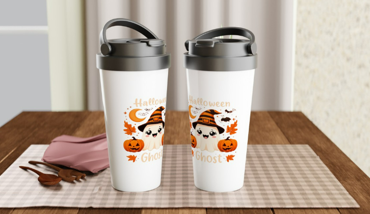 Halloween Ghost Travel Mug
