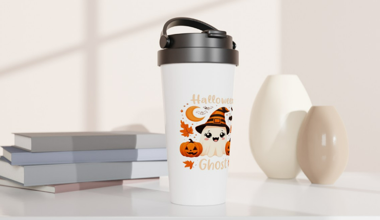 Halloween Ghost Travel Mug