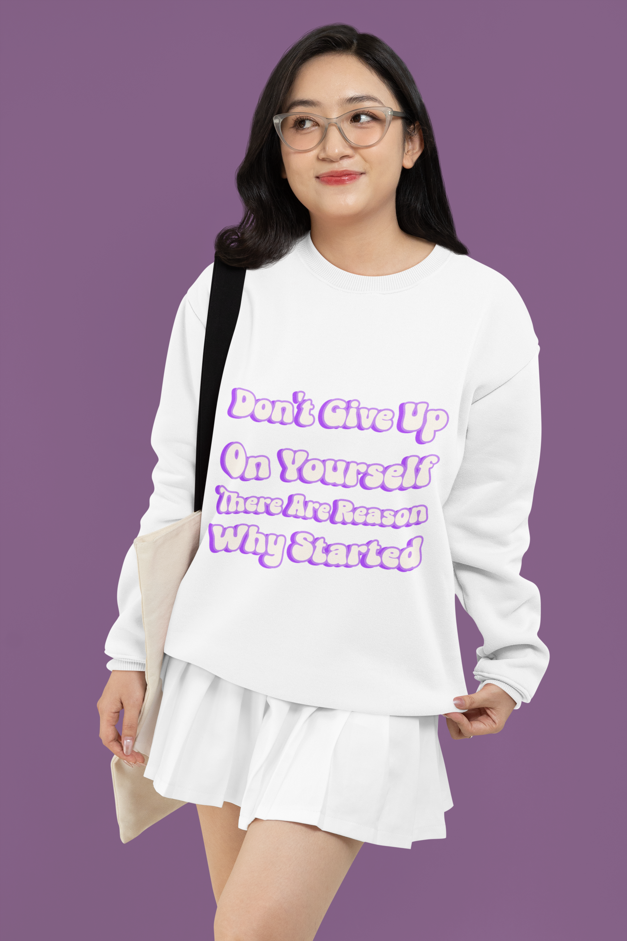 Don't Give Up On Yourself Motivational Quote Sweatshirt