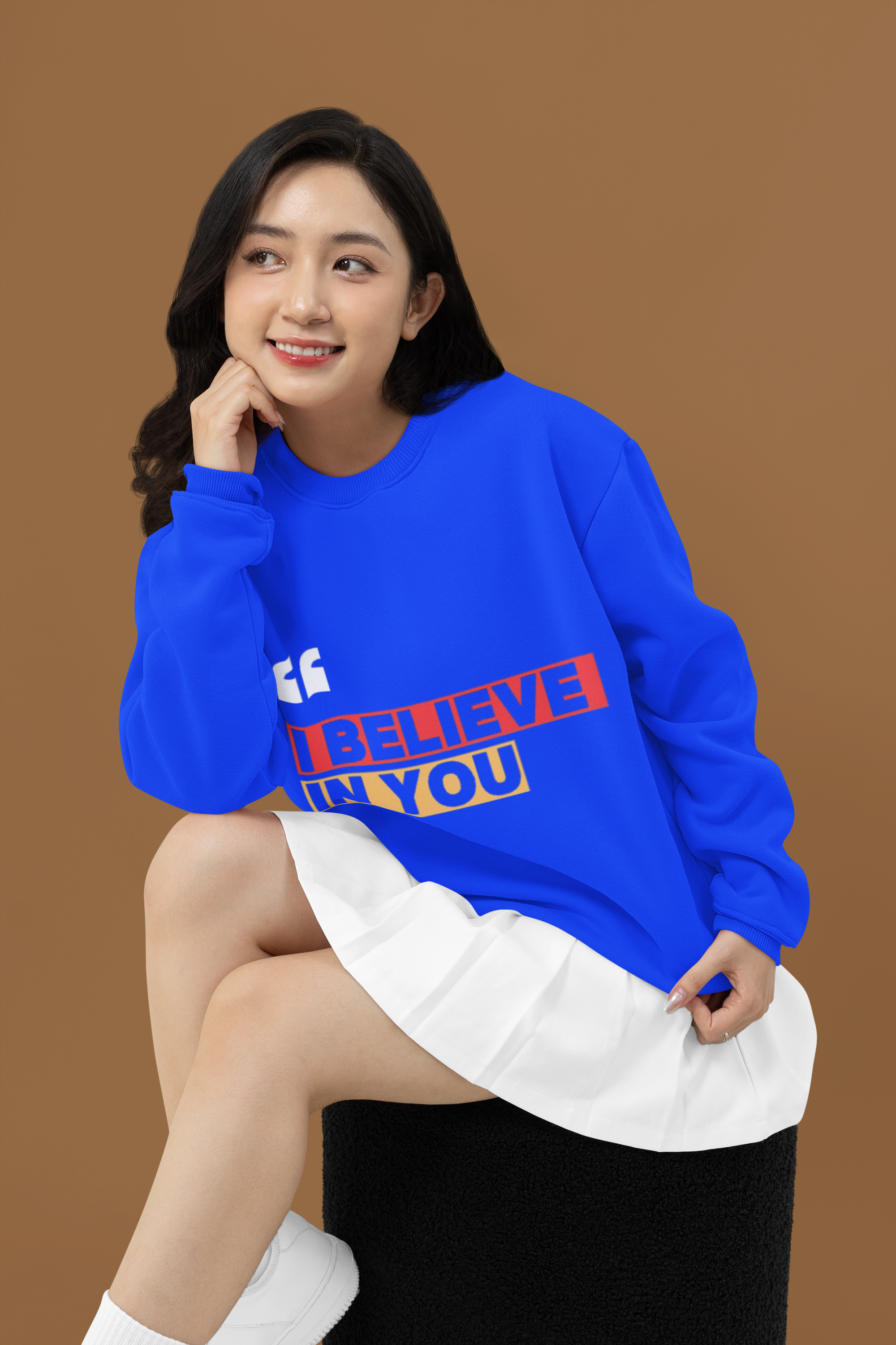 I Believe In You Blue Sweatshirt