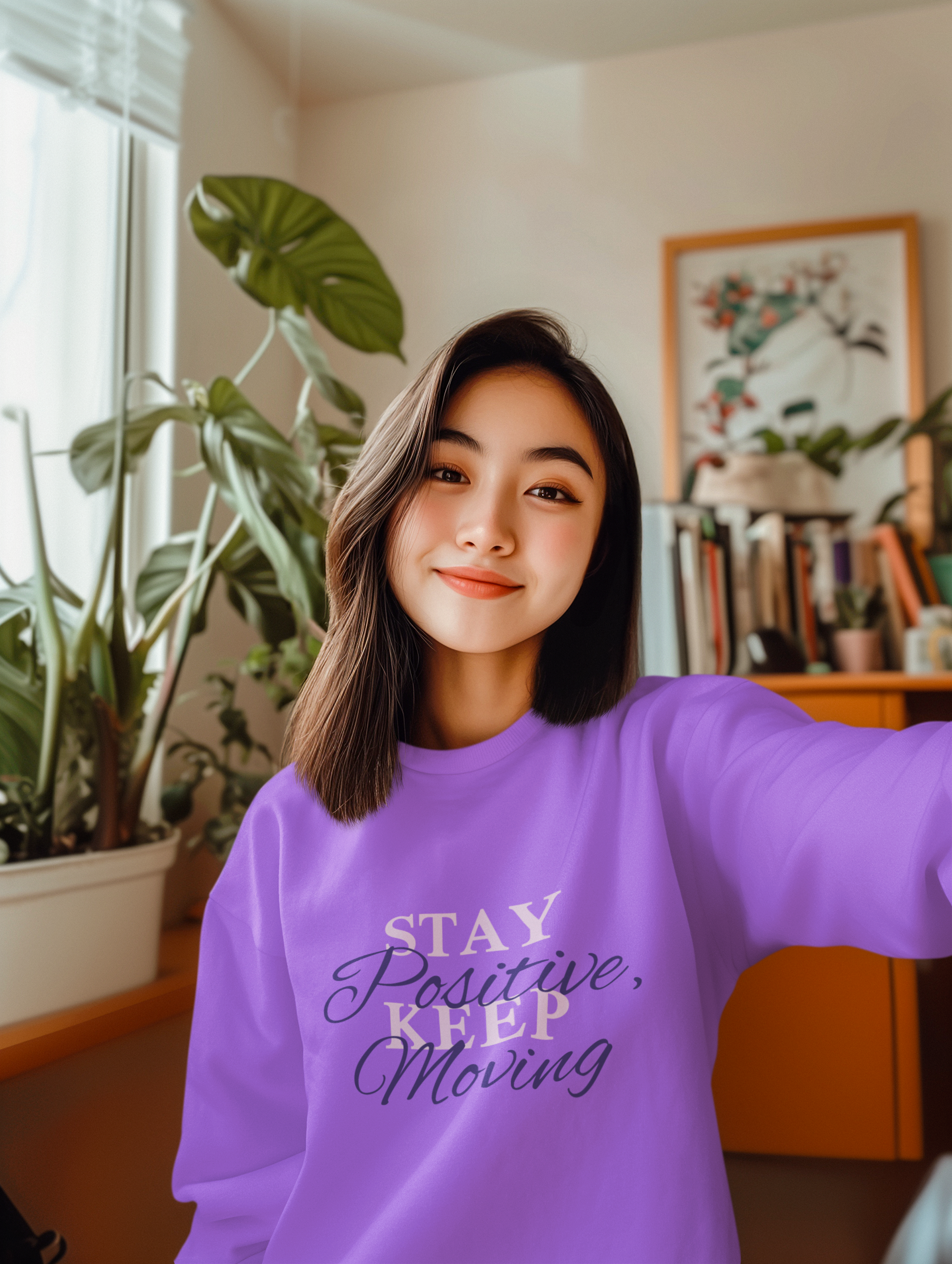 Stay Positive Keep Moving Sweatshirt