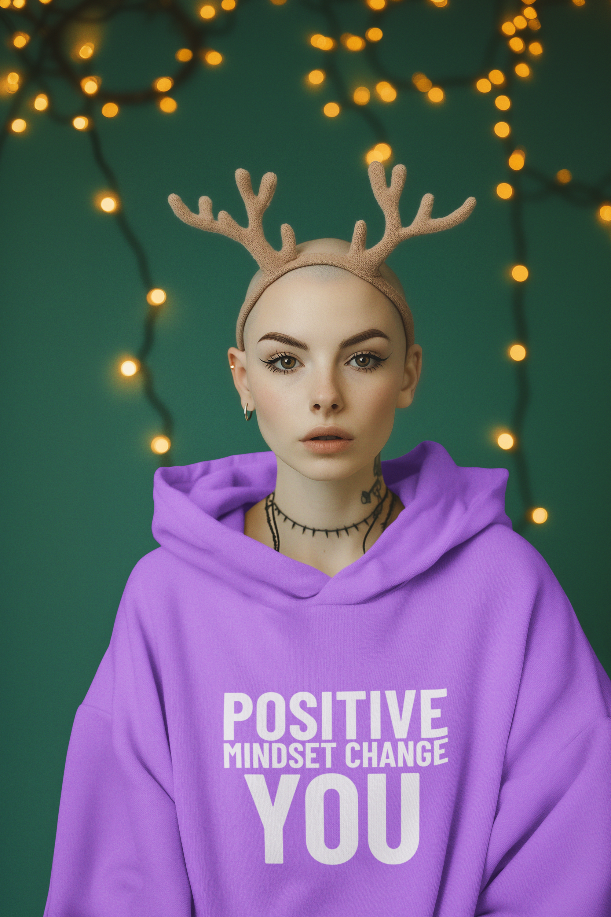 Purple Motivational Hoodie