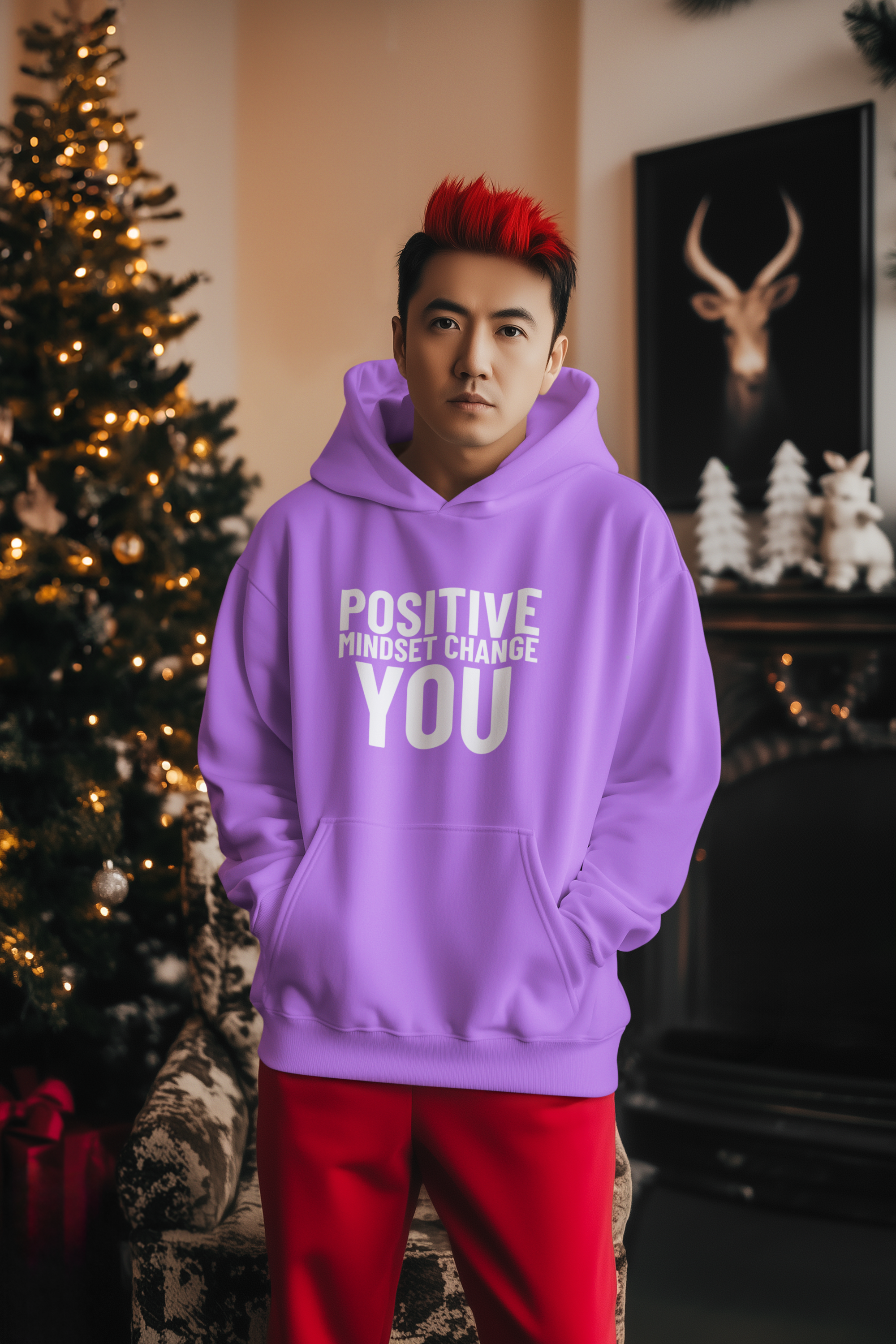 Purple Motivational Hoodie