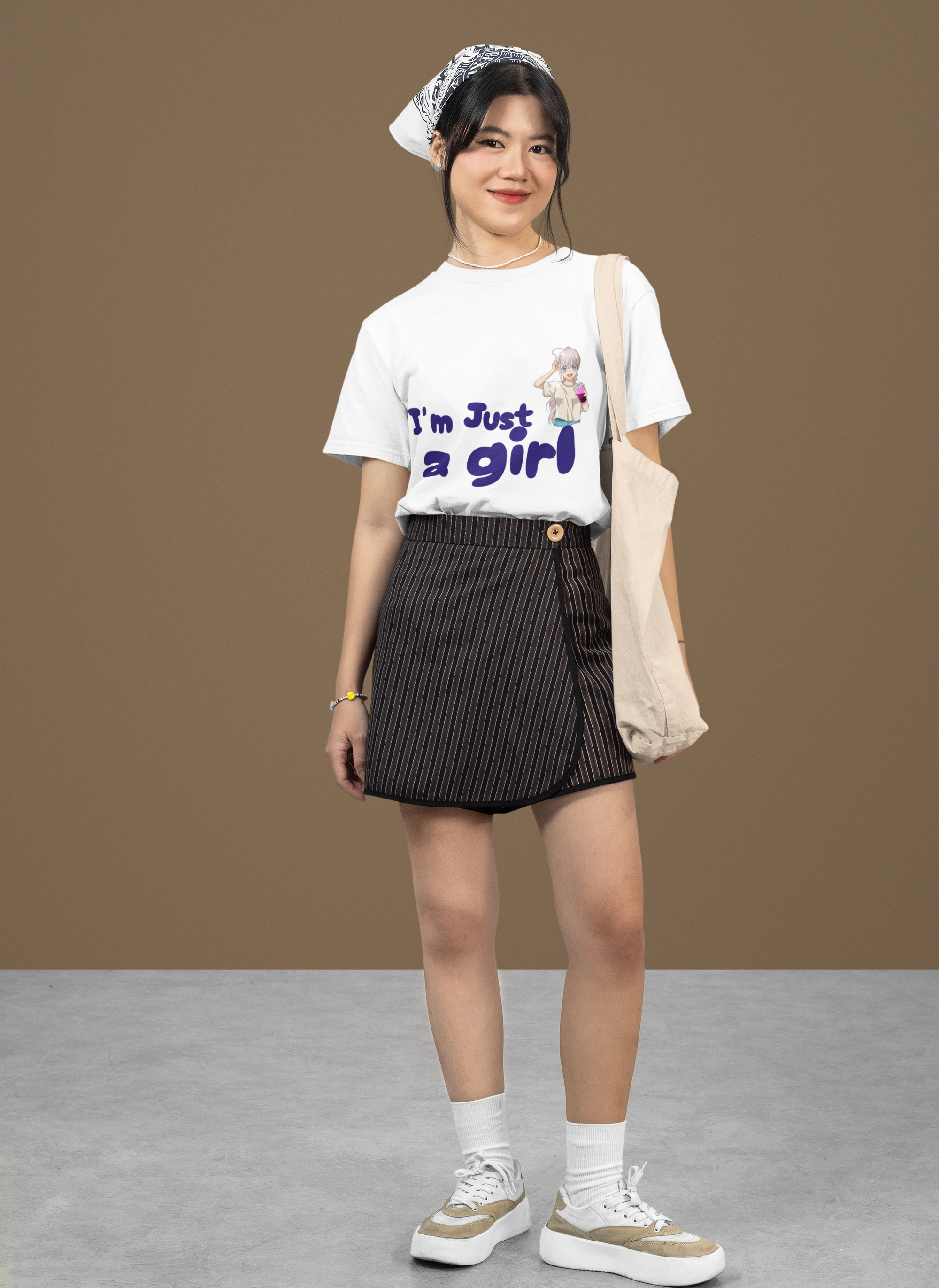 I Am Just A Girl Casual Printed T-Shirt