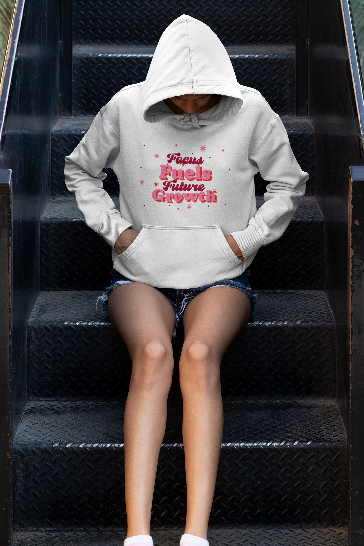 Focus Fuels Future Growth Motivational Hoodie
