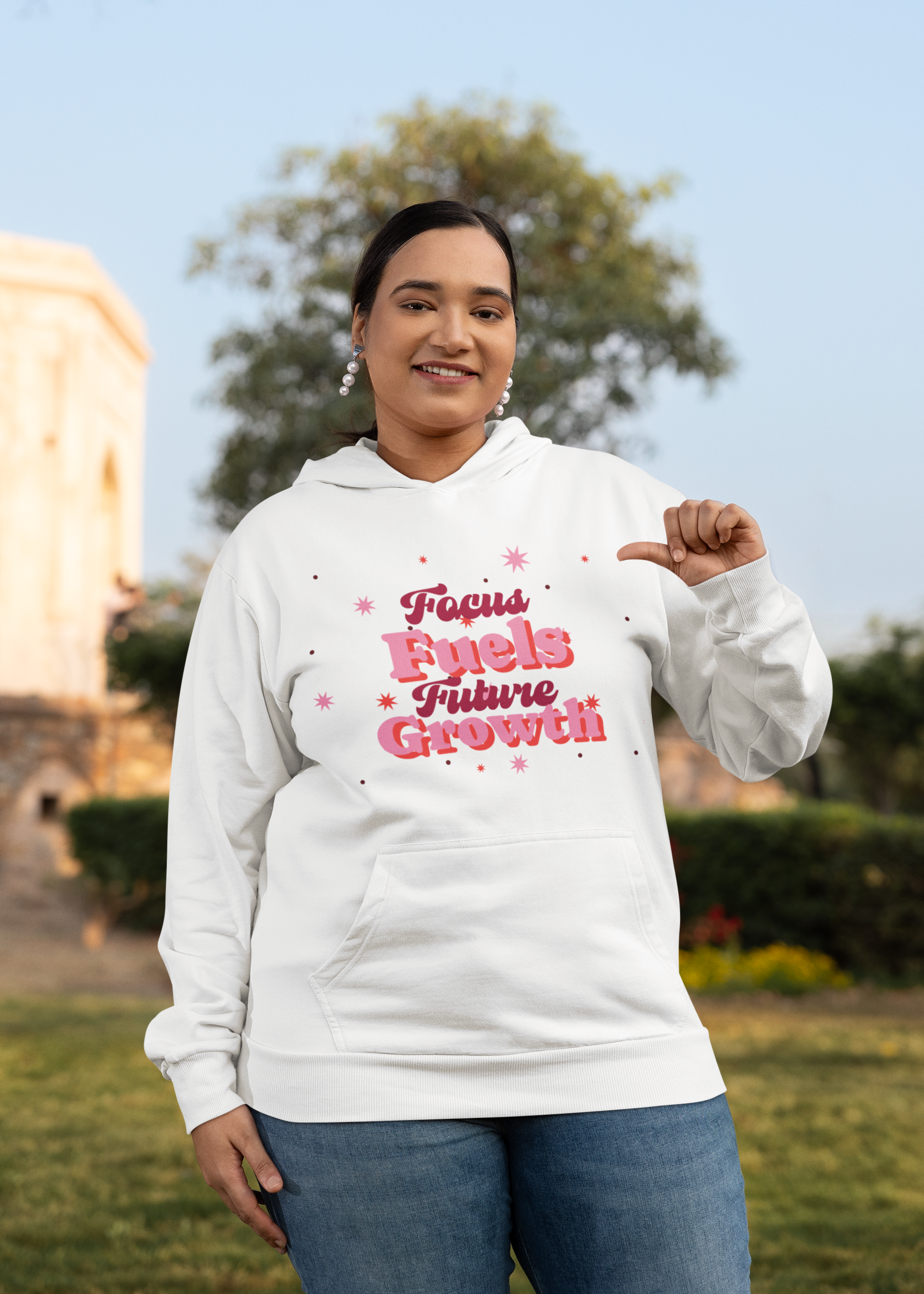 Focus Fuels Future Growth Motivational Hoodie