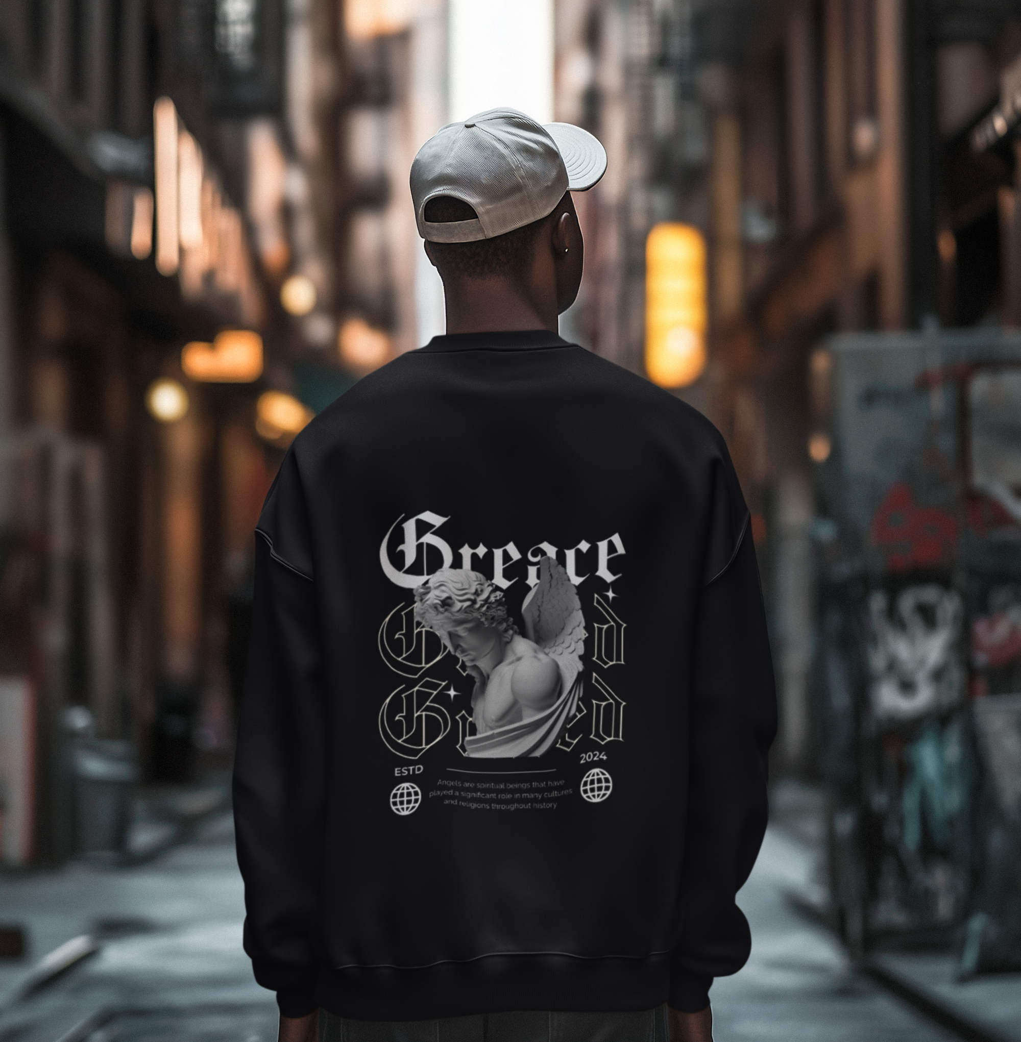 Graced Black Long-Sleeve Shirt