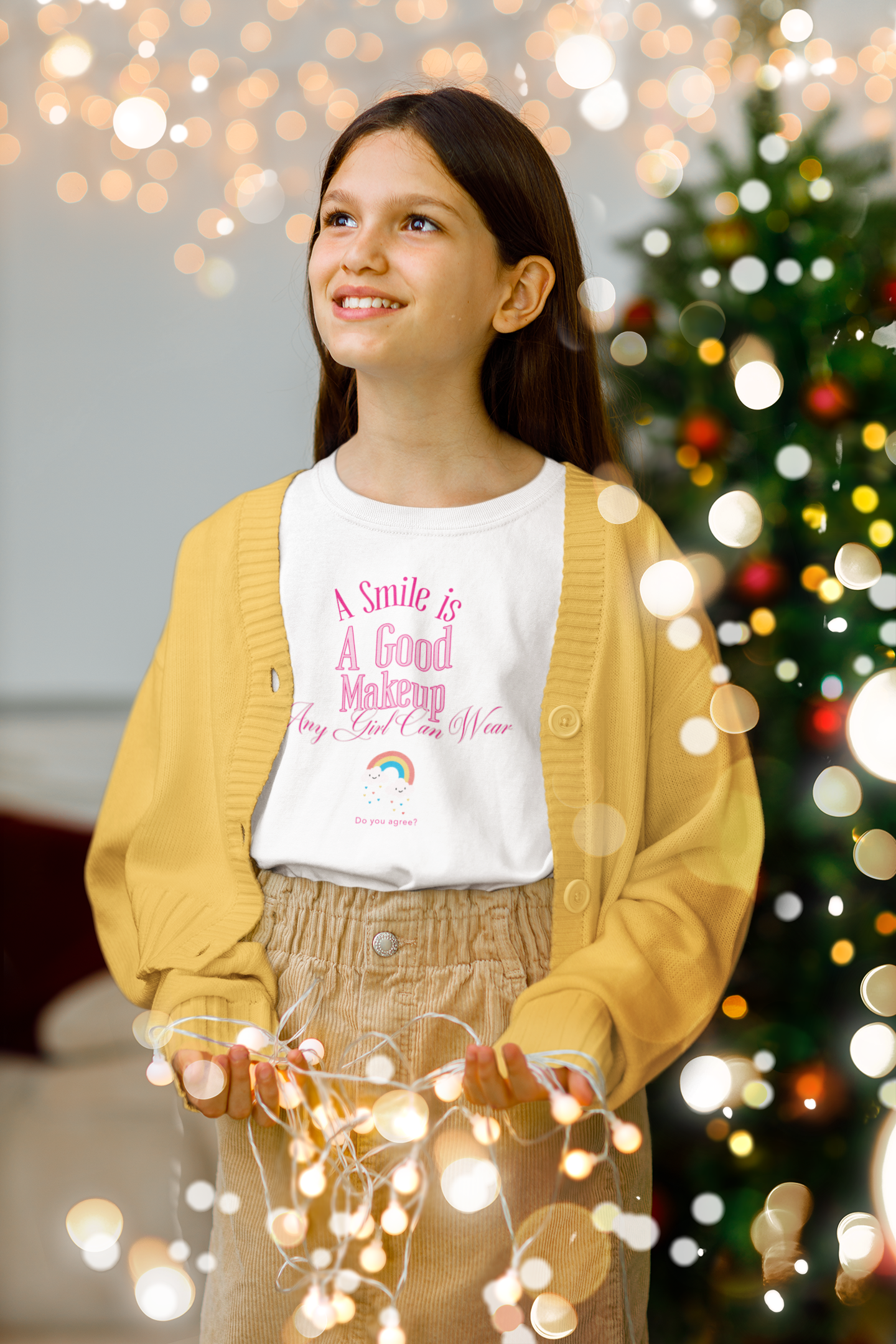 A Smile Is A Good Makeup Inspirational Quote Sweatshirt 