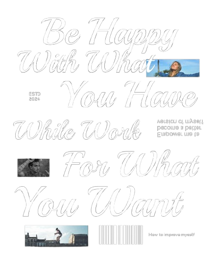 Men Be Happy With What You Have Work For What You Want Inspirational Slogan Hoodie