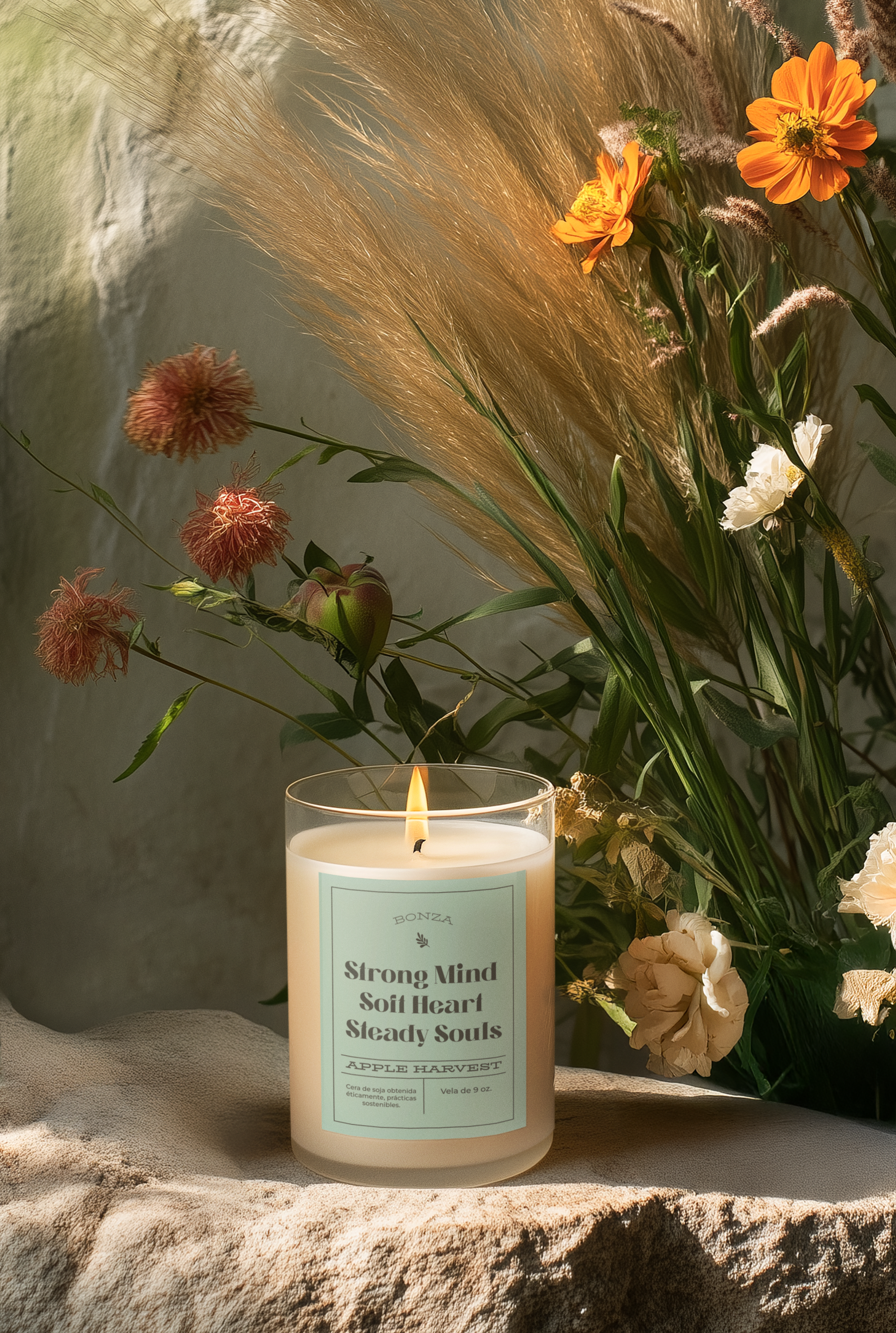 Strong Mind Soft Heart Steady Souls Scented Candle