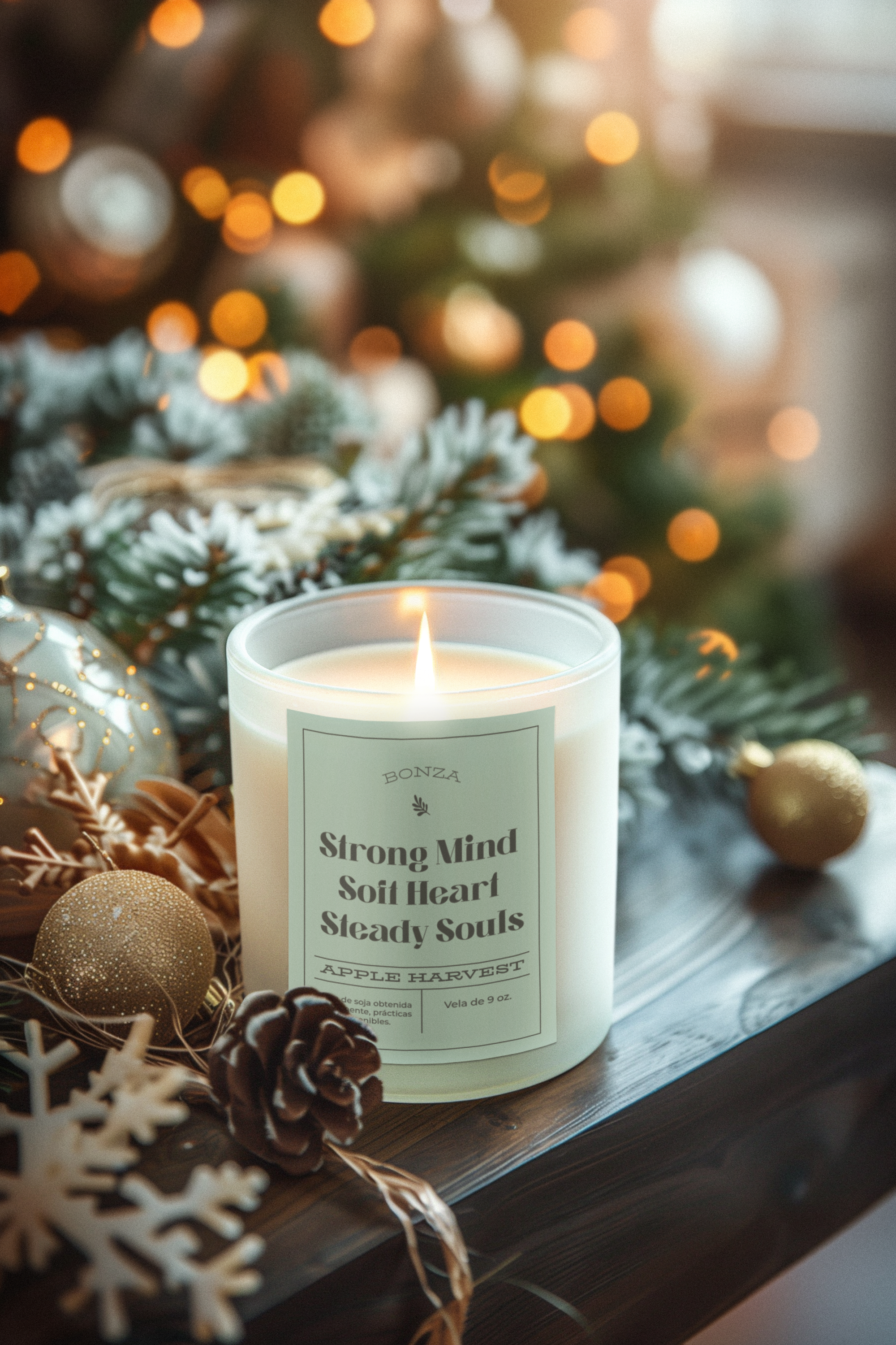Strong Mind Soft Heart Steady Souls Scented Candle