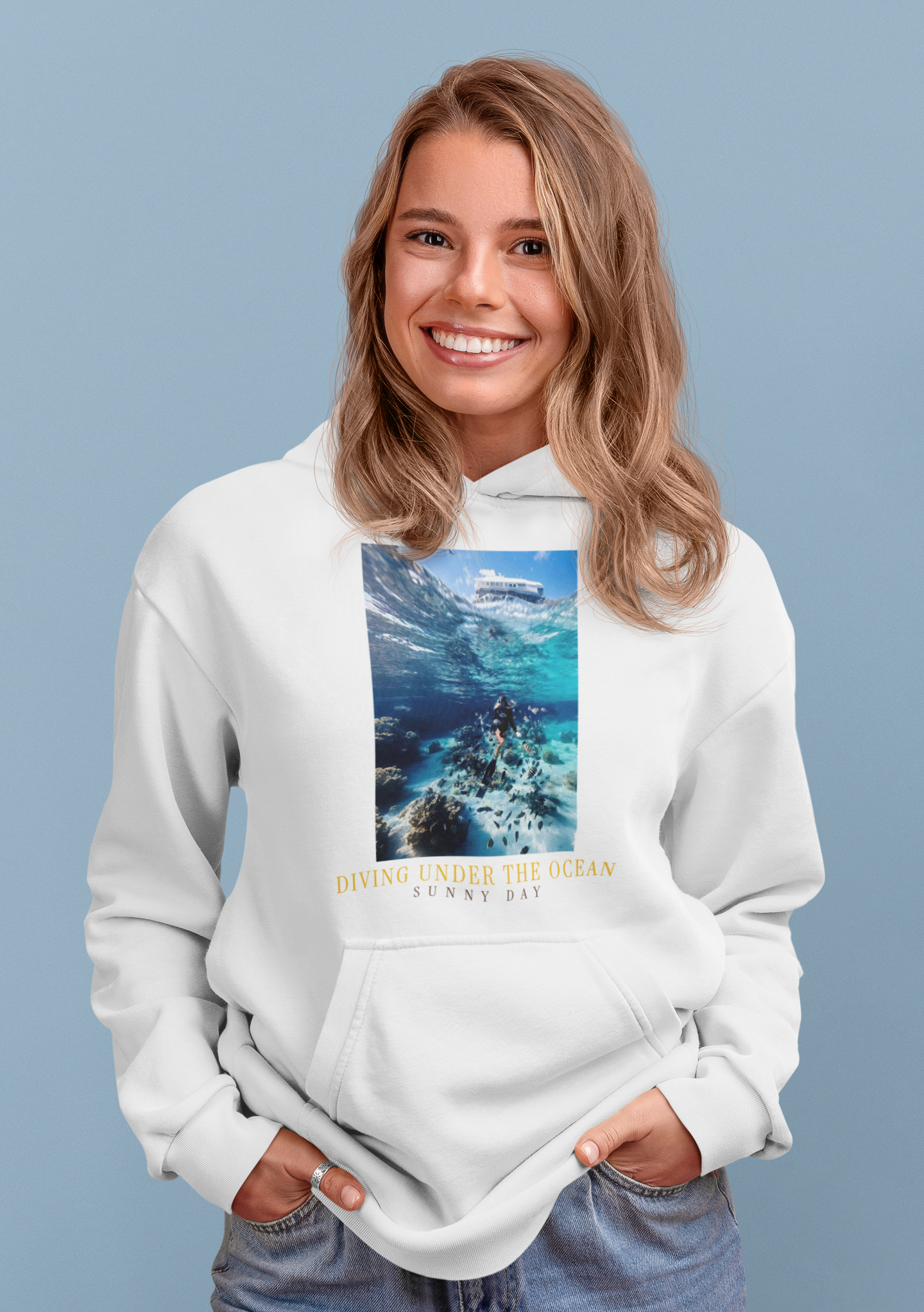 Diving Under the Ocean Hoodie