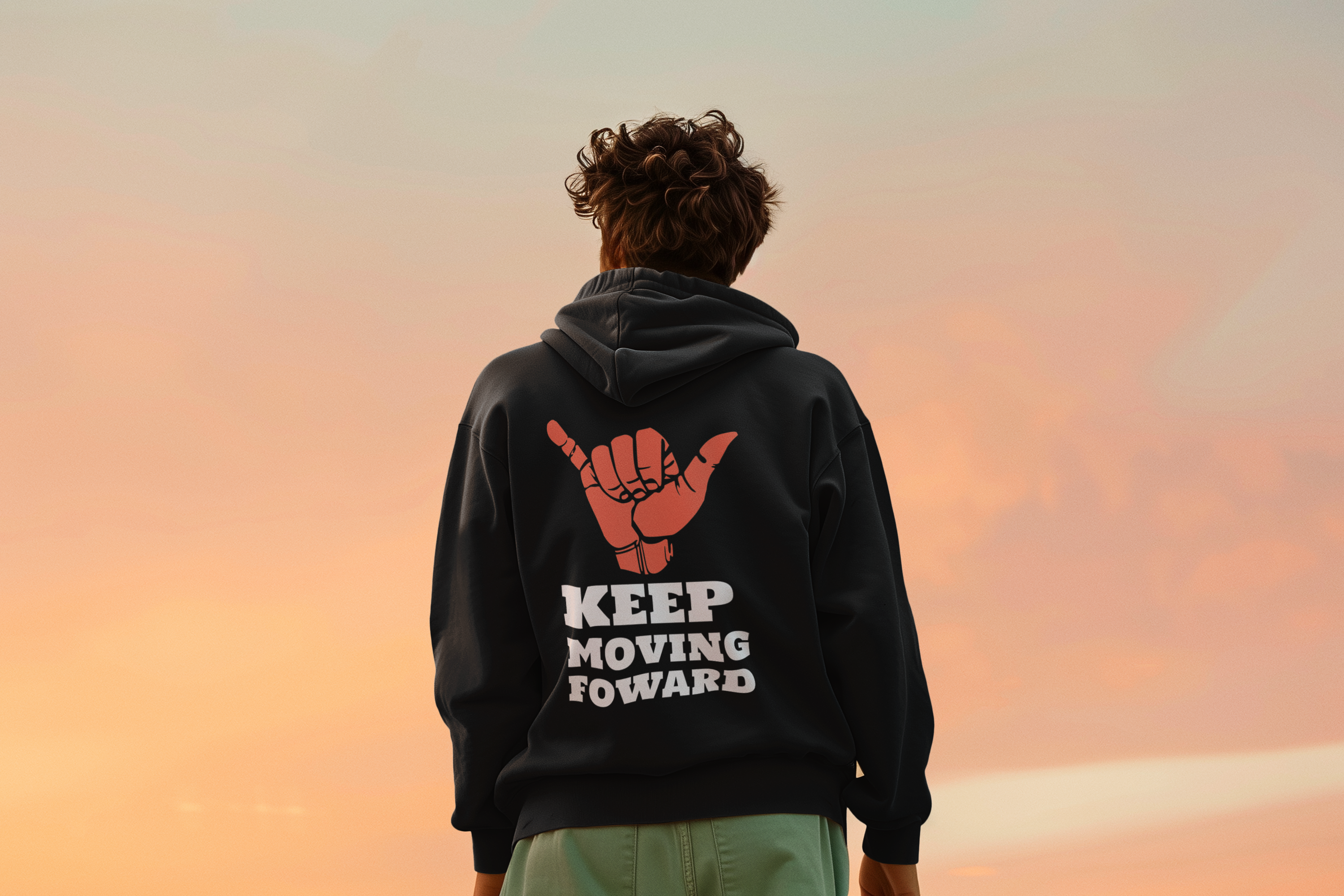 Keep Moving Forward Motivational Hoodie