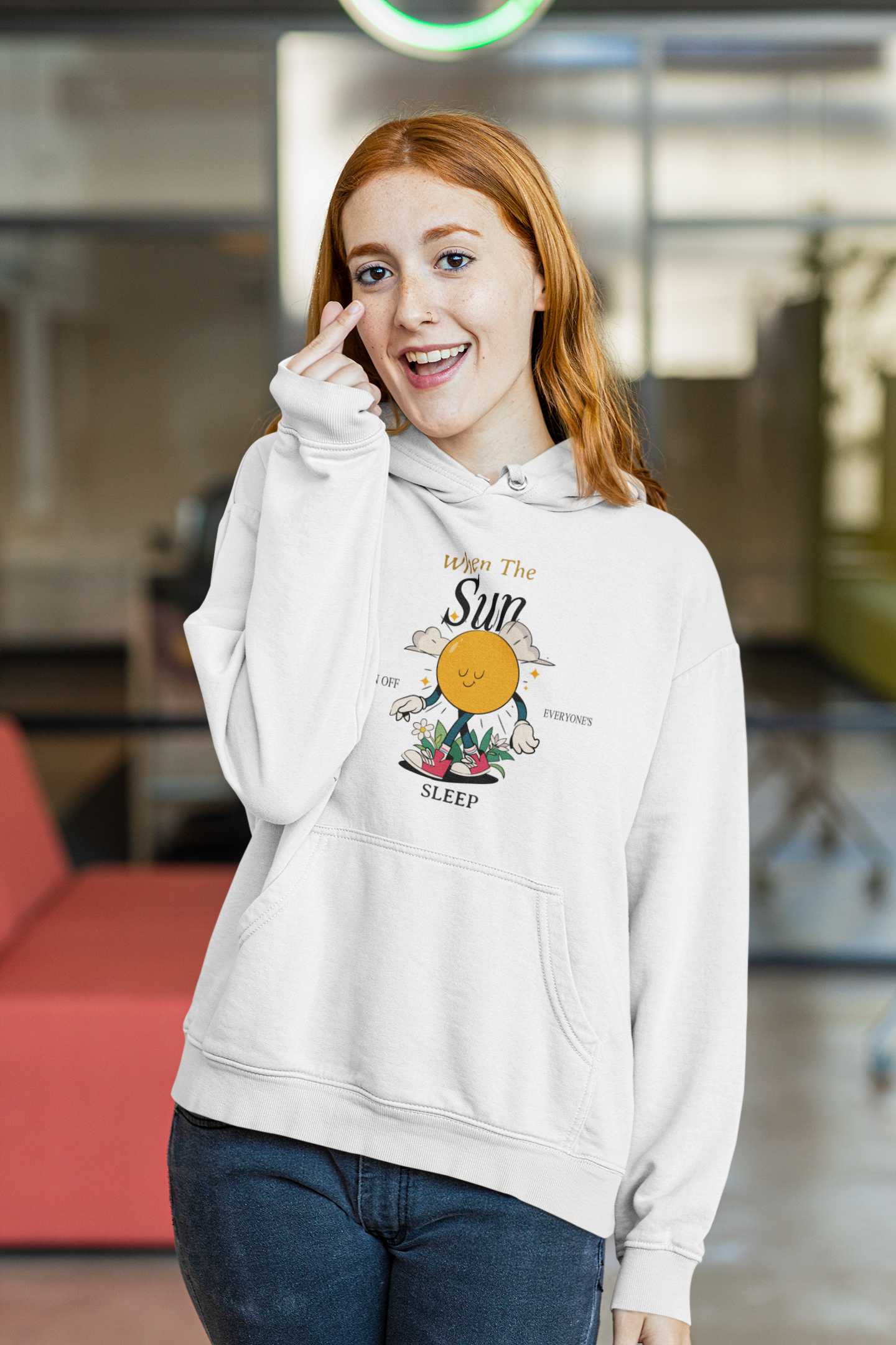 When The Sun Turn Off Graphic Hoodie