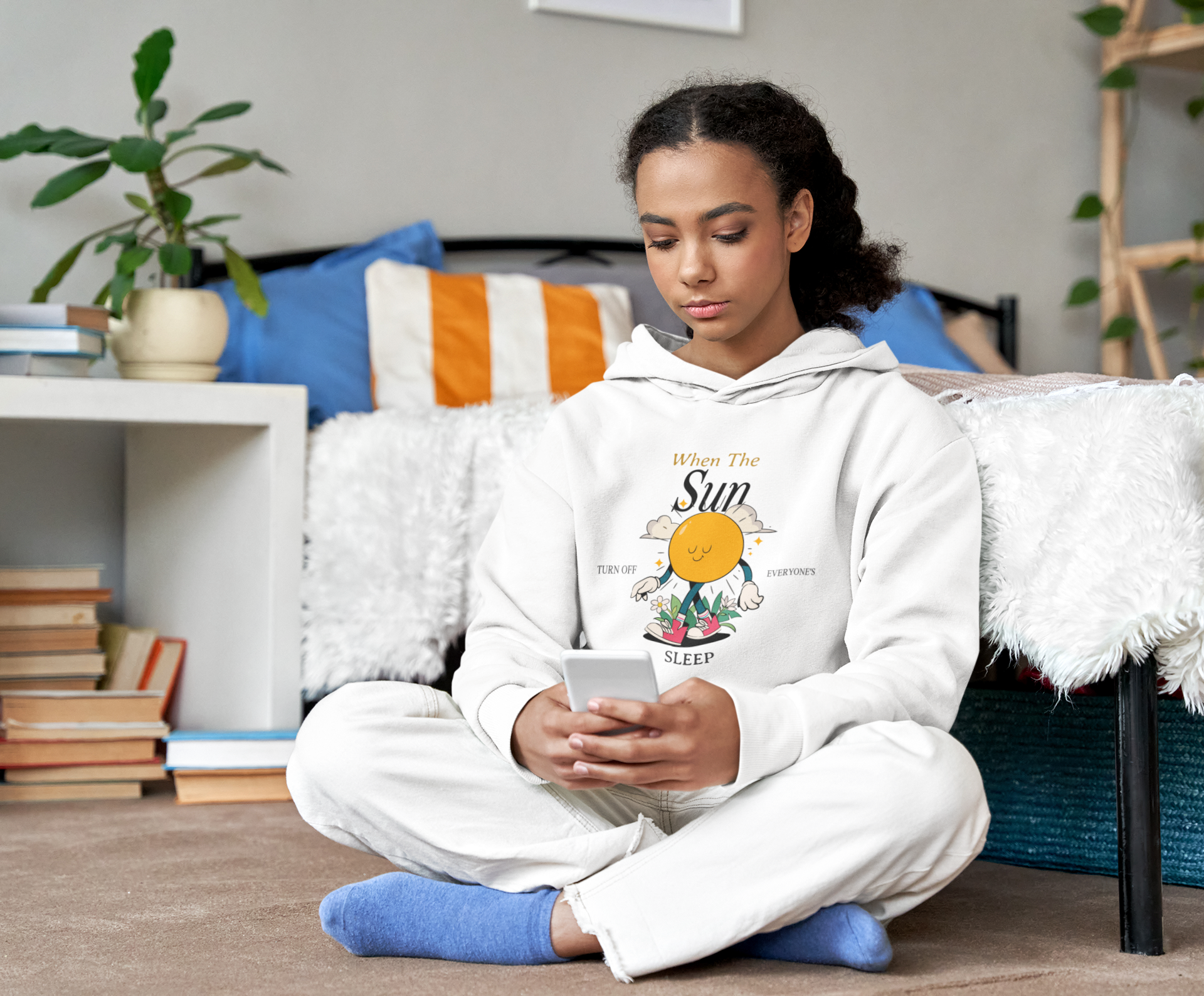 When The Sun Turn Off Graphic Hoodie