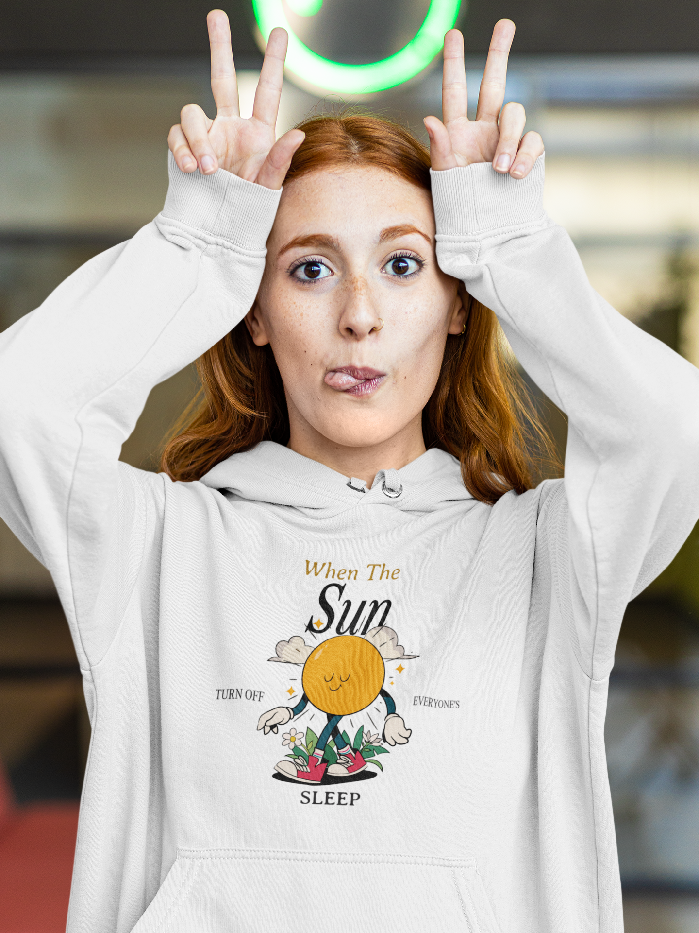 When The Sun Turn Off Graphic Hoodie
