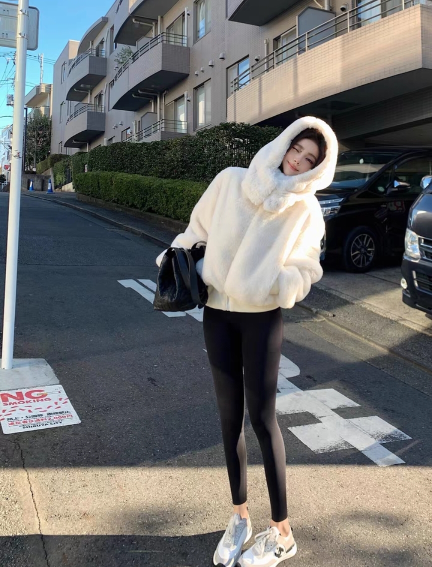 White Faux Fur Jacket