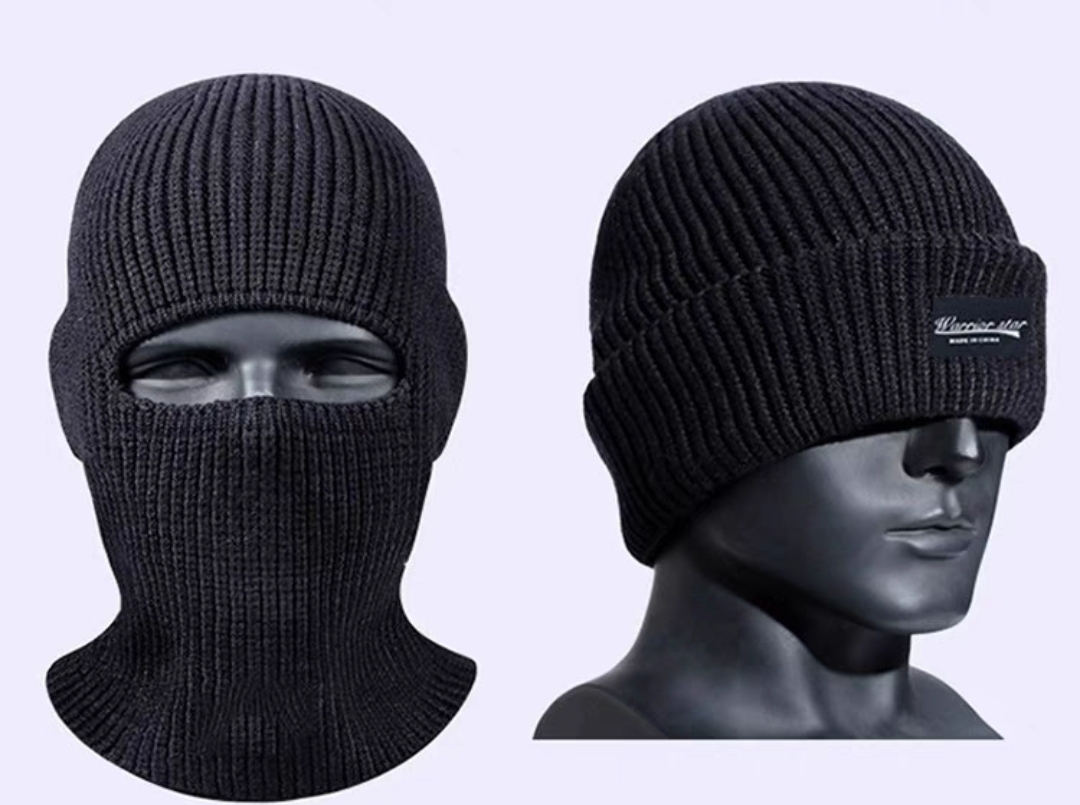 Grey Knit Balaclava