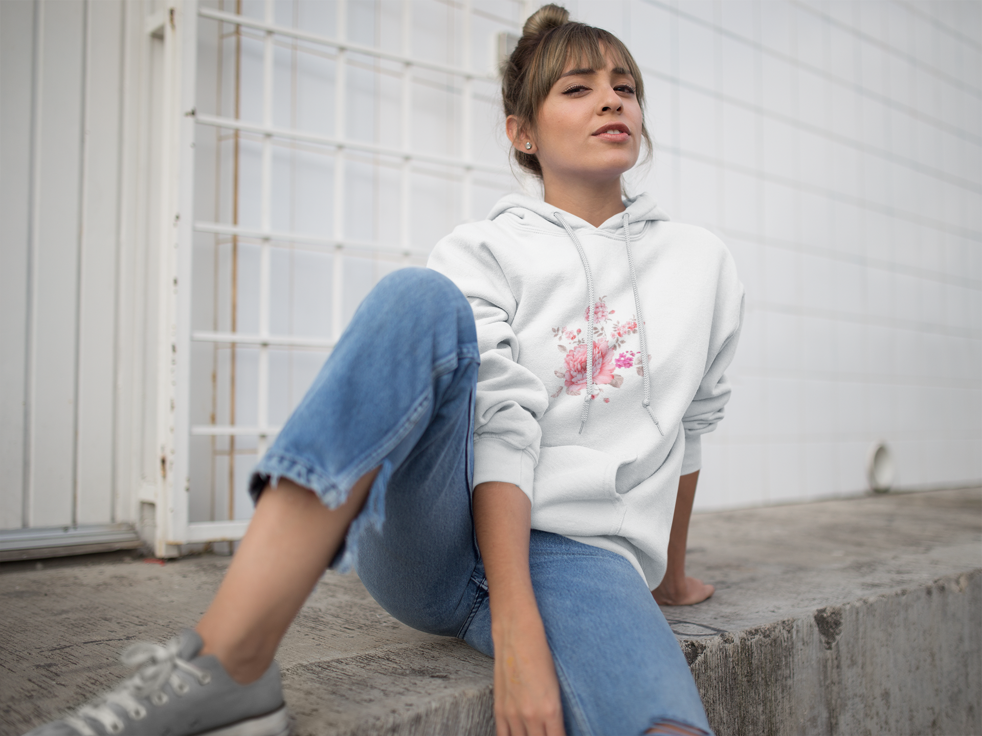 Floral Hoodie