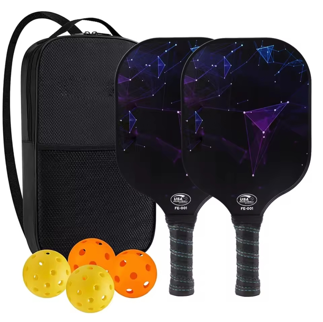 Pickleball Paddle Set with Balls and Bag