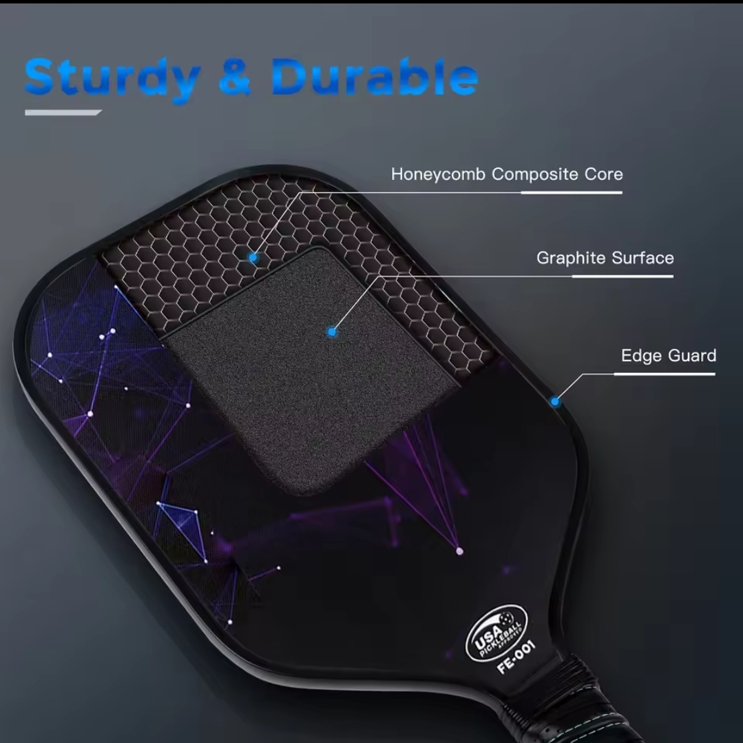 Pickleball Paddle Set with Balls and Bag